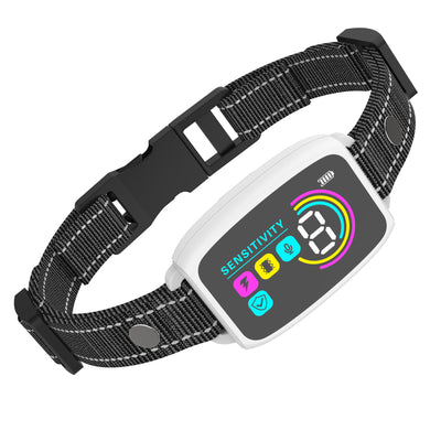 Smart Automatic Anti-Bark Dog Collar | Rechargeable Bark Stopper with HD Display | IP67 Waterproof Training Collar for Dogs