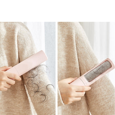 2-in-1 Reusable Pet Hair Remover Brush – Self-Cleaning Lint Roller for Dog & Cat Fur, Dust, and Hair Removal