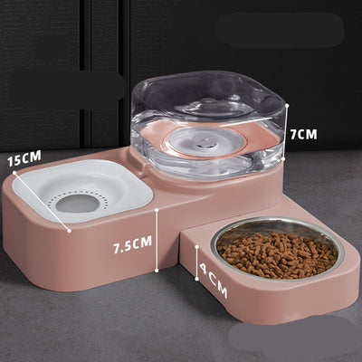 🐾 Portable & Cordless Automatic Water Dispenser | 2-in-1 Food & Water Bowl | With Optional Filters