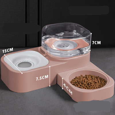 🐾 Portable & Cordless Automatic Water Dispenser | 2-in-1 Food & Water Bowl | With Optional Filters