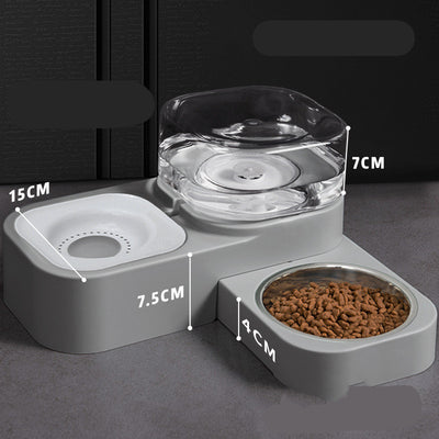 🐾 Portable & Cordless Automatic Water Dispenser | 2-in-1 Food & Water Bowl | With Optional Filters