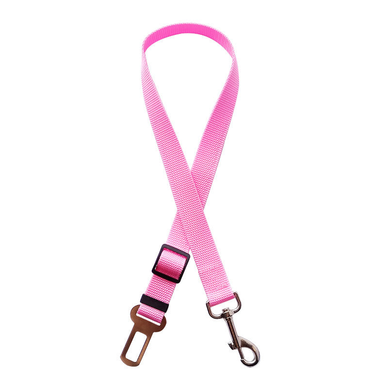 Adjustable Pet Car Seat Belt – Safety Harness Clip for Dogs & Cats | Nylon Vehicle Restraint