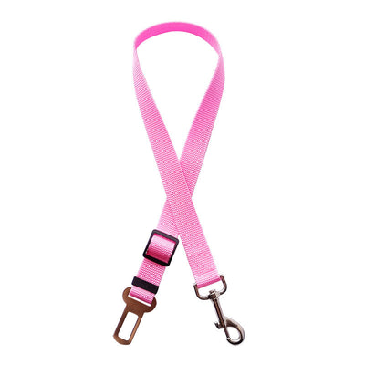 Adjustable Pet Car Seat Belt – Safety Harness Clip for Dogs & Cats | Nylon Vehicle Restraint