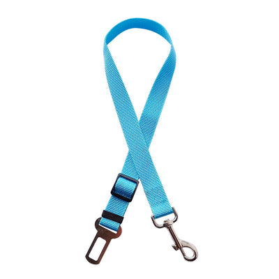 Adjustable Pet Car Seat Belt – Safety Harness Clip for Dogs & Cats | Nylon Vehicle Restraint