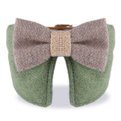 New Product Thickening Pet Collar New Big Bow Tie Comfortable Felt Cloth Cat Collar Small And Medium Dog Collar