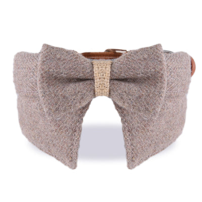 New Product Thickening Pet Collar New Big Bow Tie Comfortable Felt Cloth Cat Collar Small And Medium Dog Collar