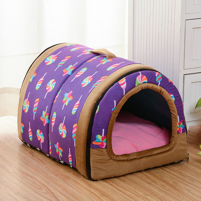 Cozy &amp; Stylish Pet Nest Bed | Compact Comfort for Small Pets