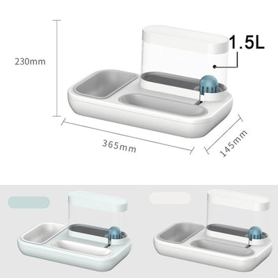 🐾 2-in-1 Automatic Pet Feeder & Water Dispenser | Large Capacity for Cats & Small Dogs