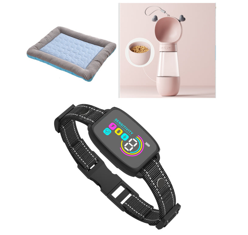 Smart Automatic Anti-Bark Dog Collar | Rechargeable Bark Stopper with HD Display | IP67 Waterproof Training Collar for Dogs