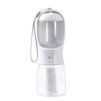 3-in-1 Portable Dog Water Bottle with Food Container & Waste Bag Dispenser
