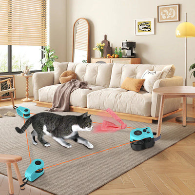 Automatic Interactive Cat Toy with Moving Feather Teaser