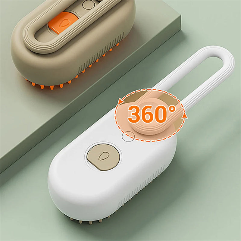 🧼 Cat Steam Brush – 3-in-1 Electric Steamy Pet Grooming Comb | Hair Removal & Massage for Dogs & Cats 🐾