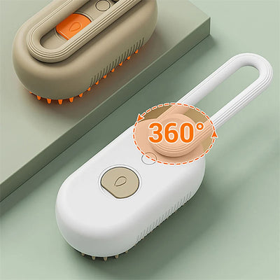 🧼 Cat Steam Brush – 3-in-1 Electric Steamy Pet Grooming Comb | Hair Removal & Massage for Dogs & Cats 🐾